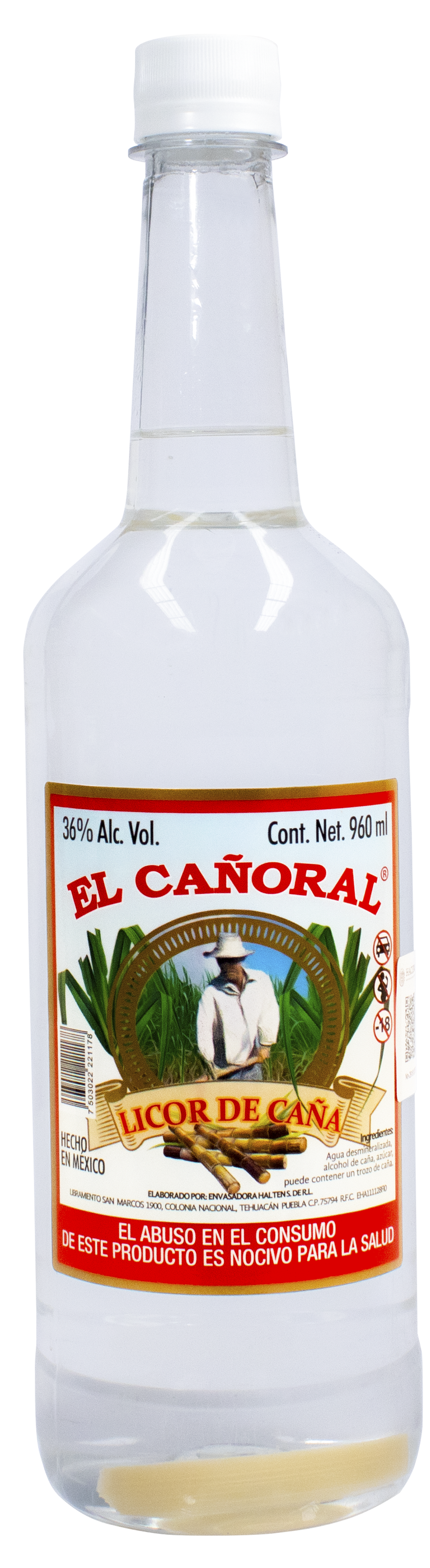 LICOR DE CAÑA 36% ALC VOL | EL CAÑORAL