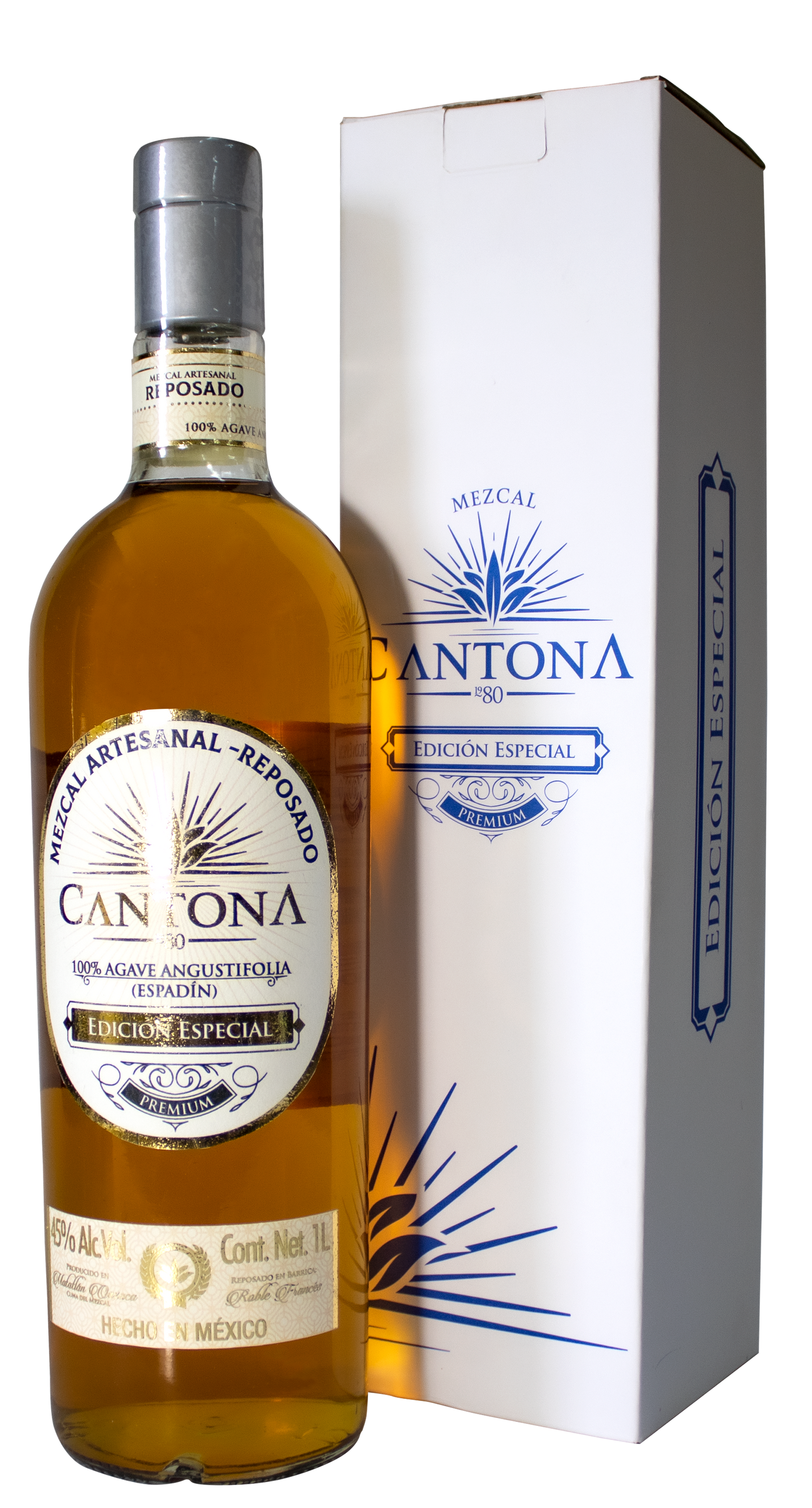 MEZCAL REPOSADO ESPADÍN EDICIÓN ESPECIAL 45% ALC VOL C/CAJA BLANCA