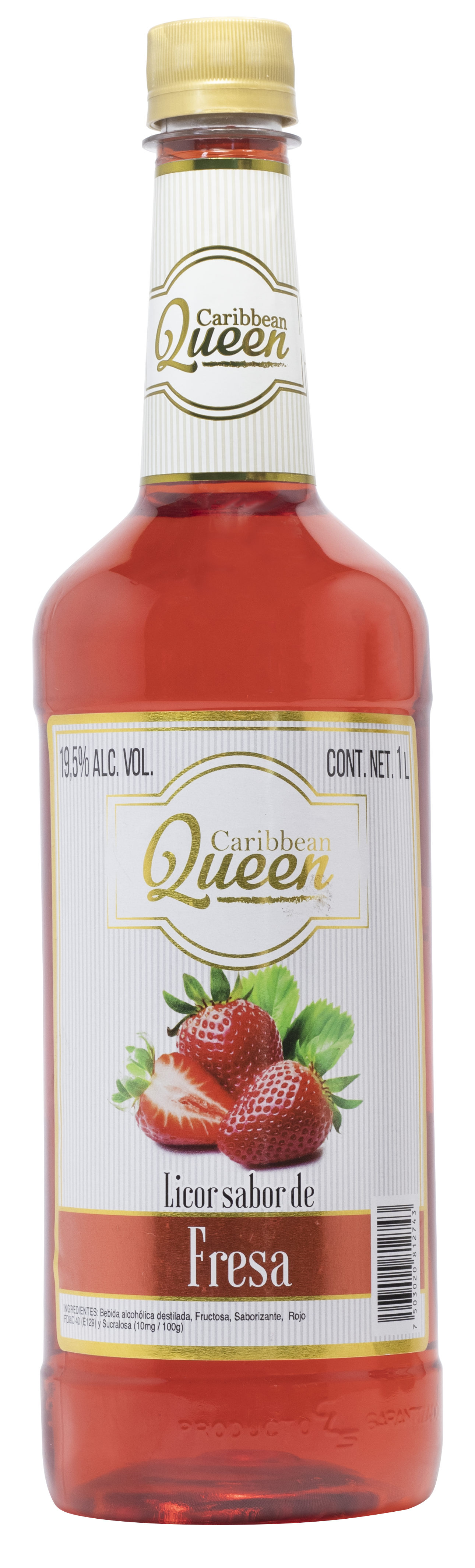 LICOR SABOR DE FRESA 19.5% ALC VOL