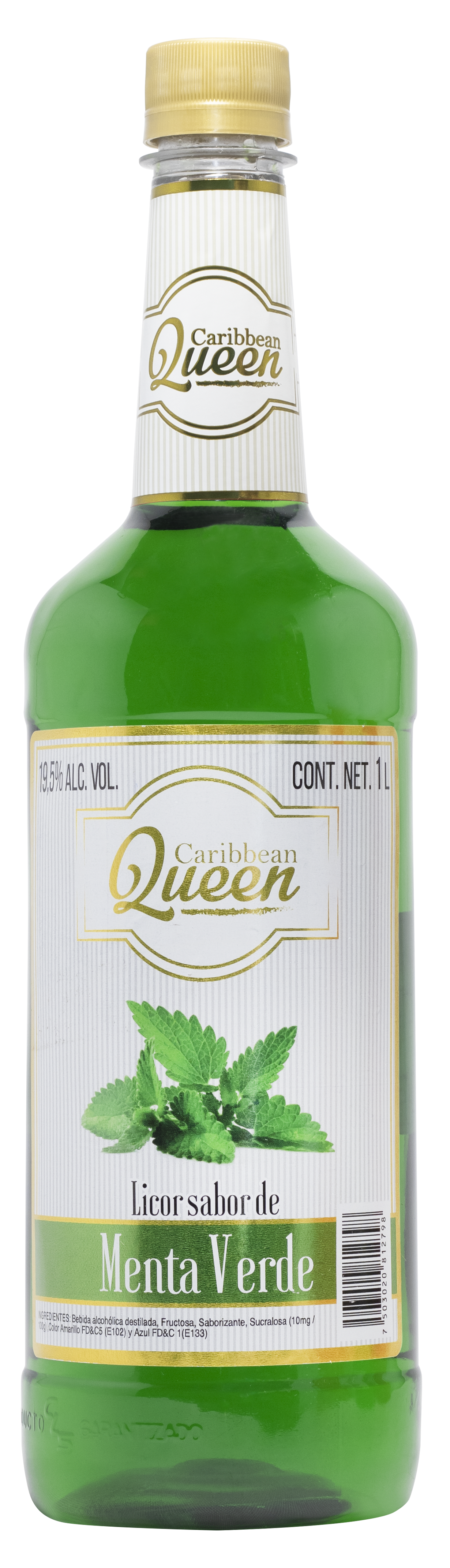LICOR SABOR DE MENTA VERDE 19.5% ALC VOL