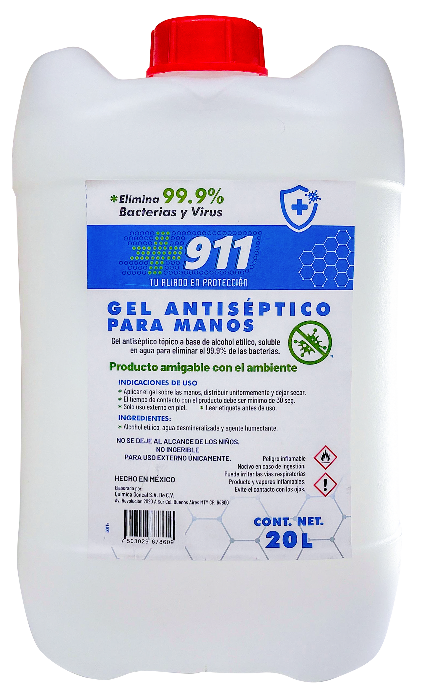 GEL ANTIBACTERIAL 911