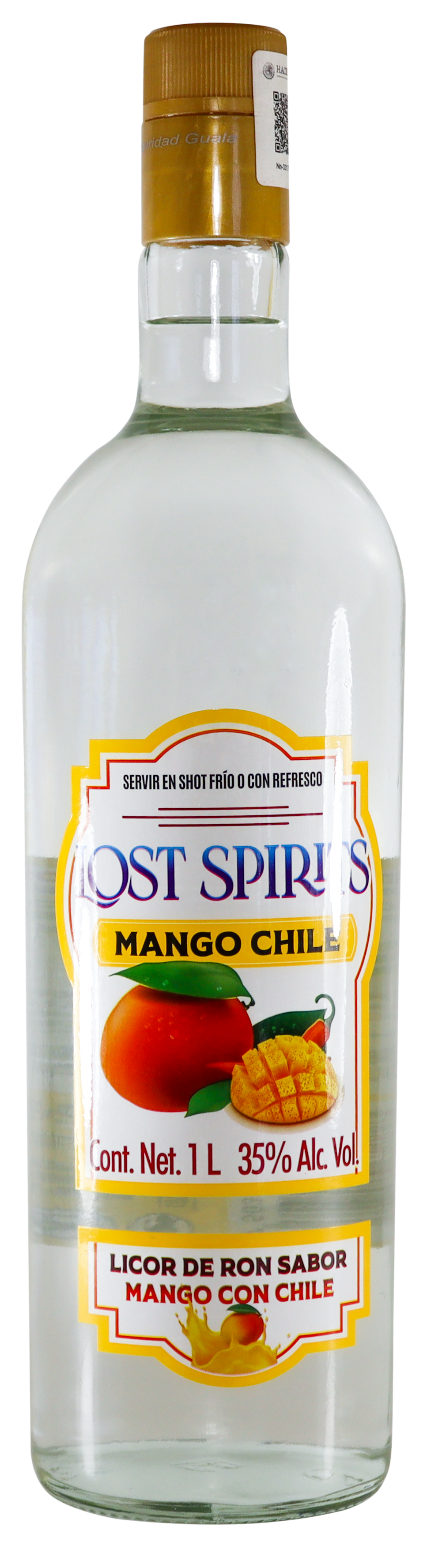 LICOR DE RON SABOR MANCO CON CHILE 35% ALC VOL