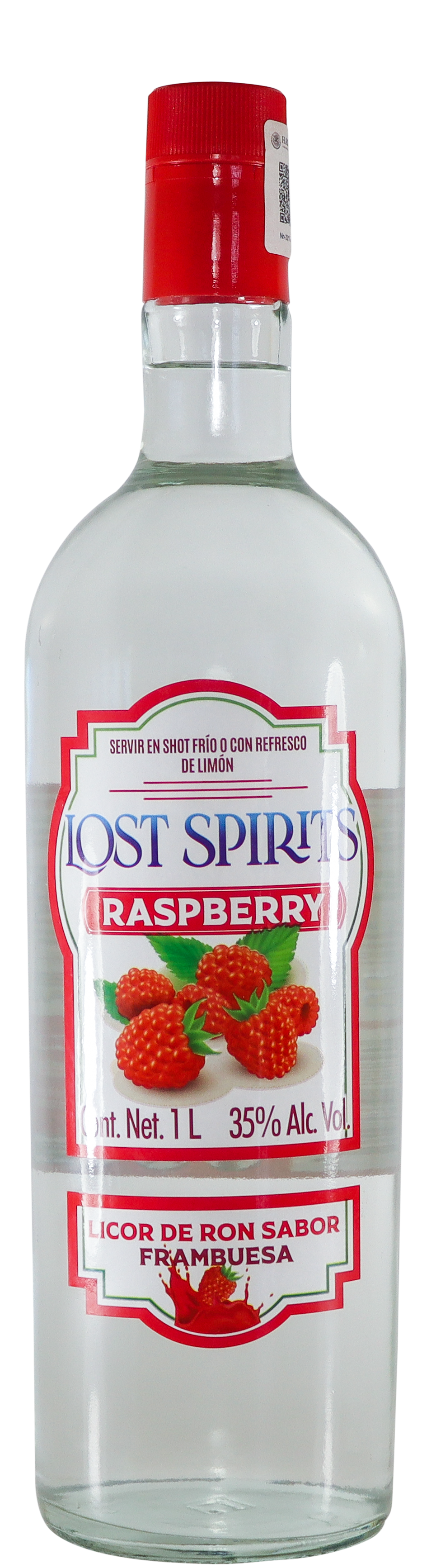 LICOR DE RON SABOR RASPBERRY 35% ALC VOL
