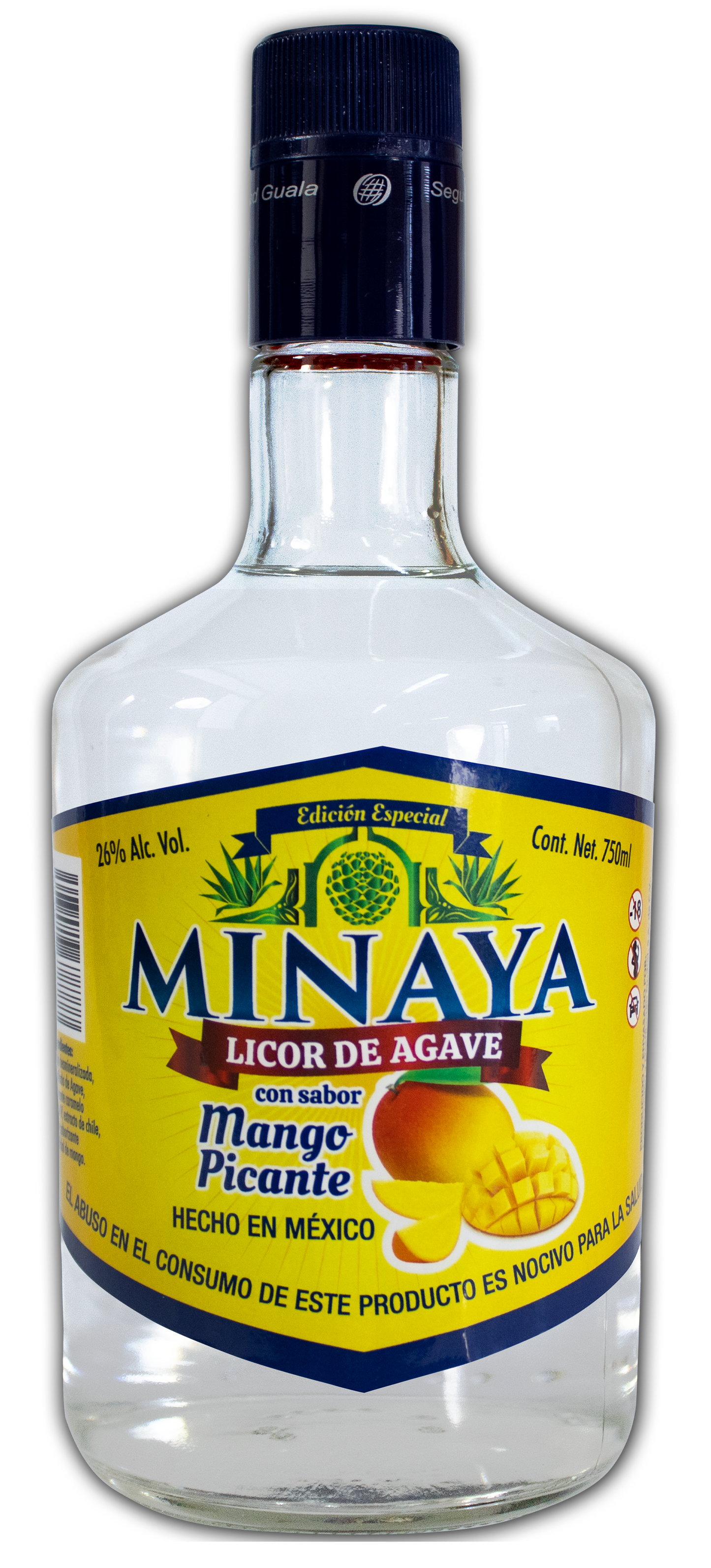 MINAYA | LICOR DE AGAVE SABOR MANGO PICANTE 26% ALC VOL