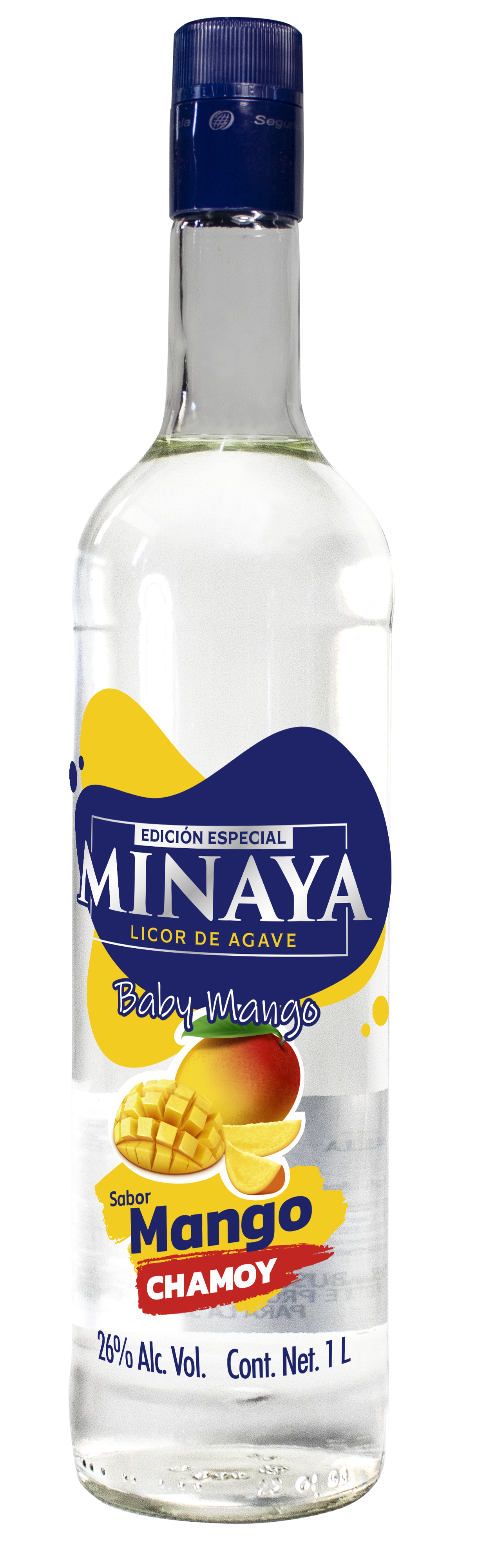 LICOR DE AGAVE SABOR MANGO CHAMOY 26% ALC VOL