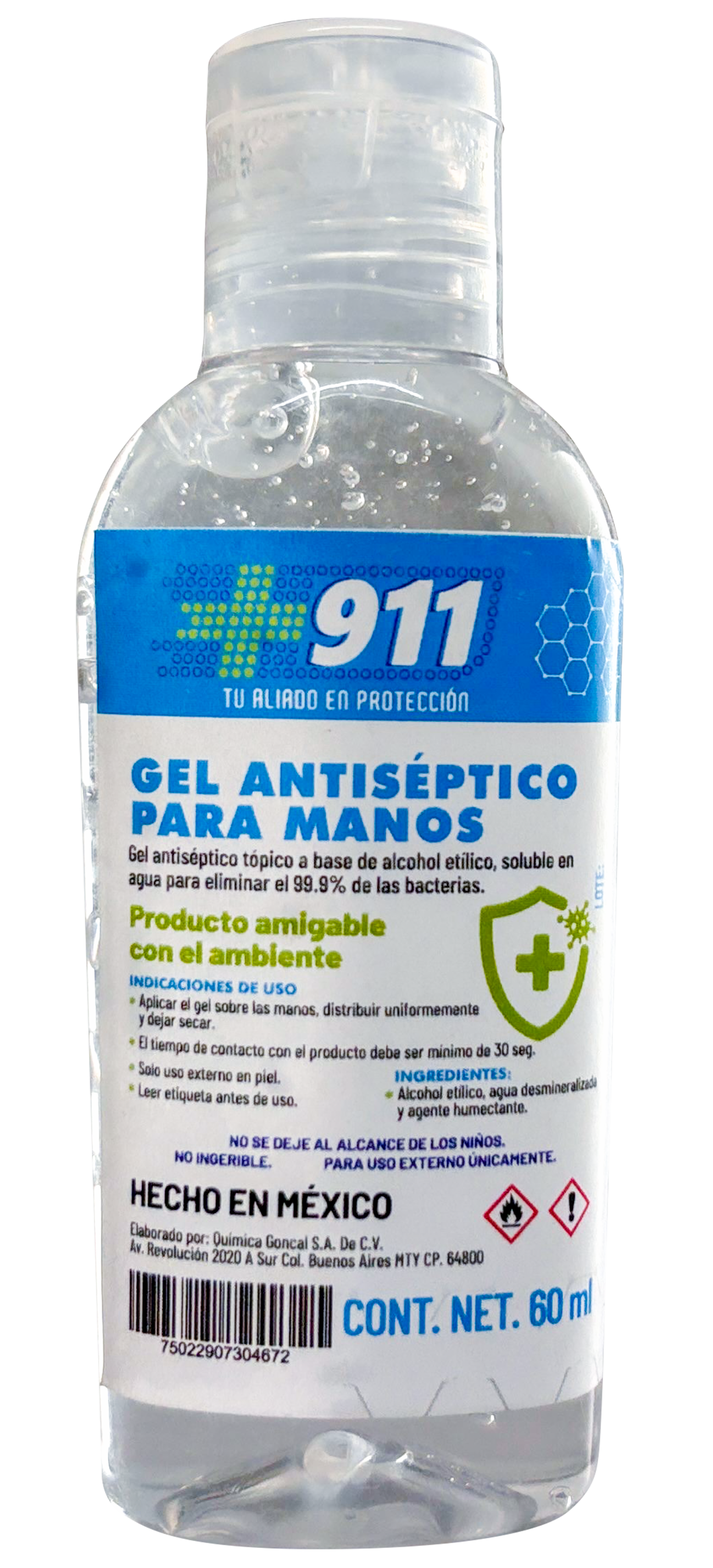 GEL ANTIBACTERIAL 911