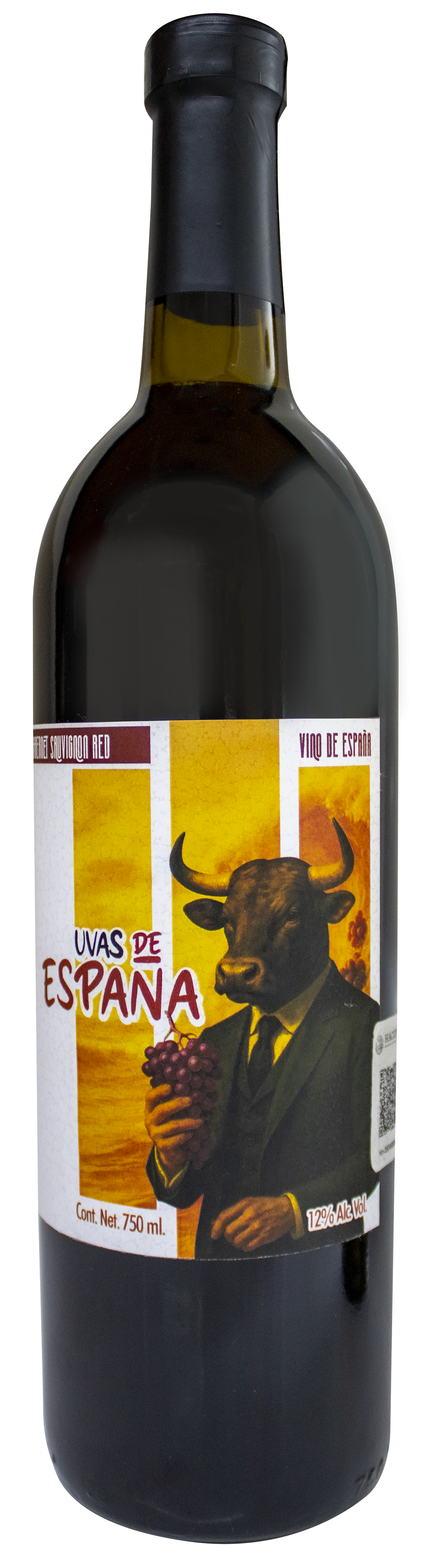 UVAS DE ESPAÑA | CABERNET SAUVIGNON RED, 12 % ALC VOL