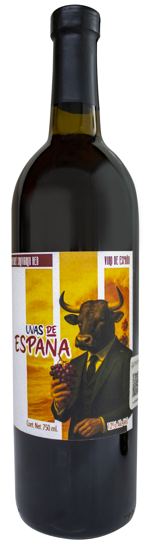 UVAS DE ESPAÑA | CABERNET SAUVIGNON RED, 12 % ALC VOL