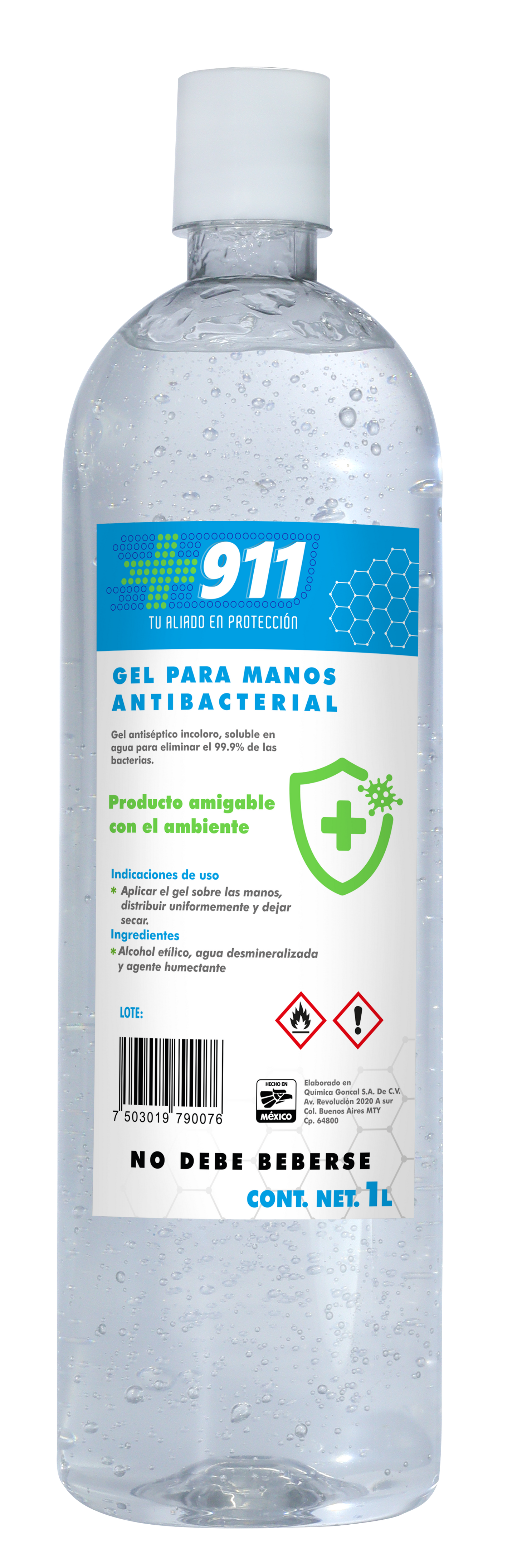 GEL ANTIBACTERIAL 911
